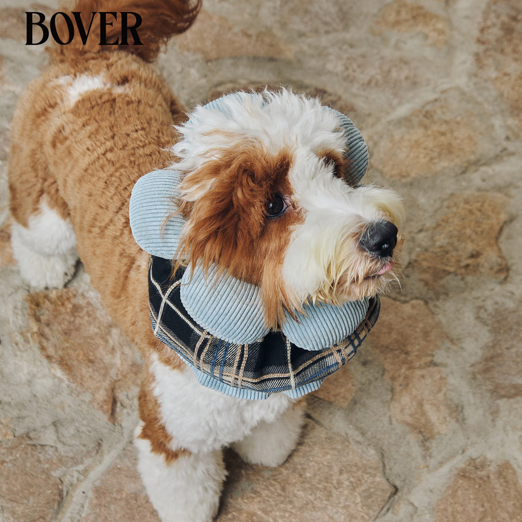 BOVER Double Bow Dog Snood sun flower