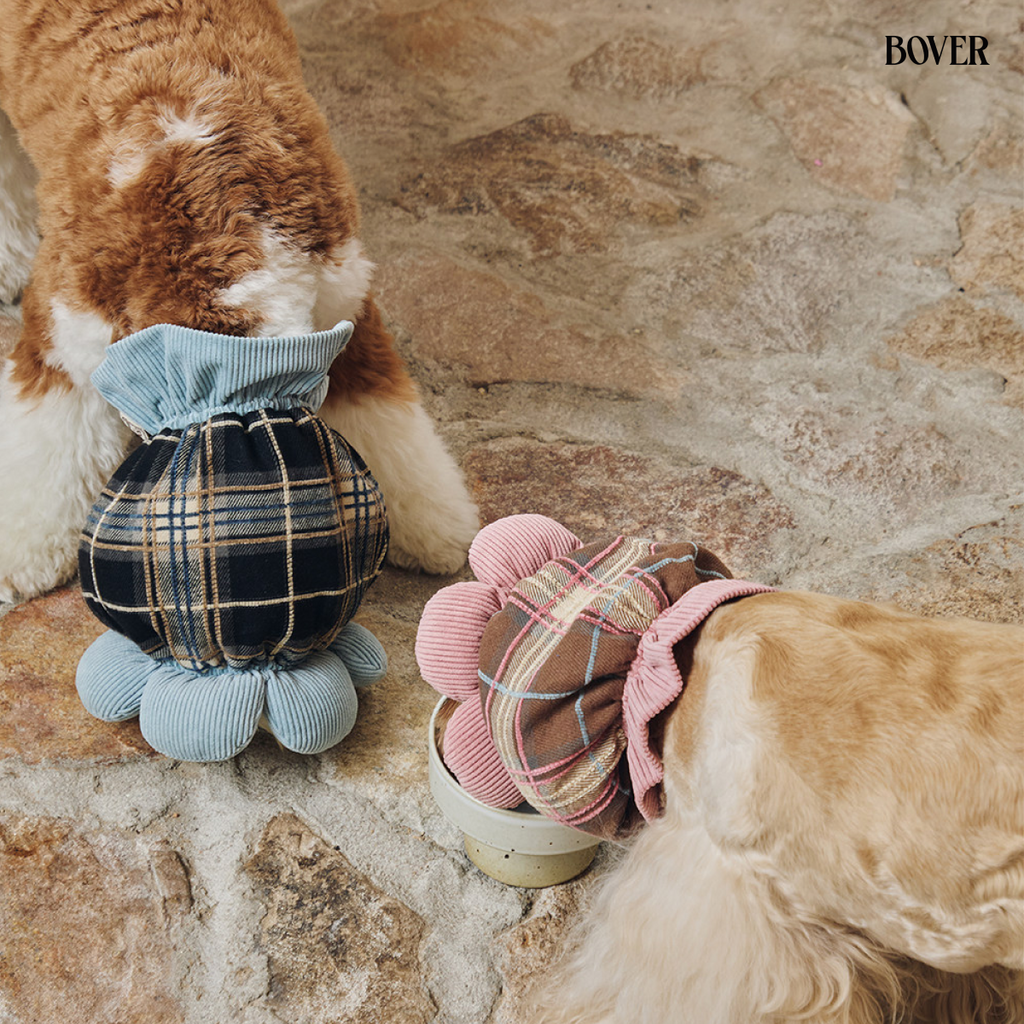 BOVER Double Bow Dog Snood sun flower