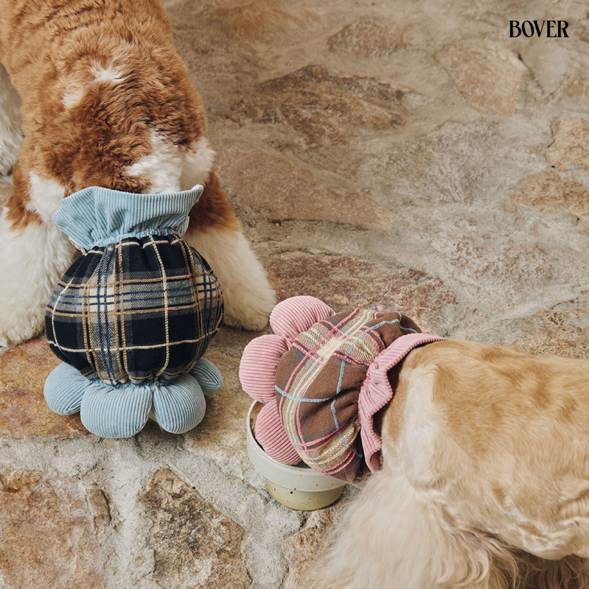 BOVER Double Bow Dog Snood sun flower
