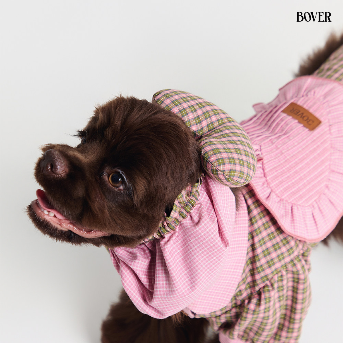 Heart & Bow Dog Snood pink love