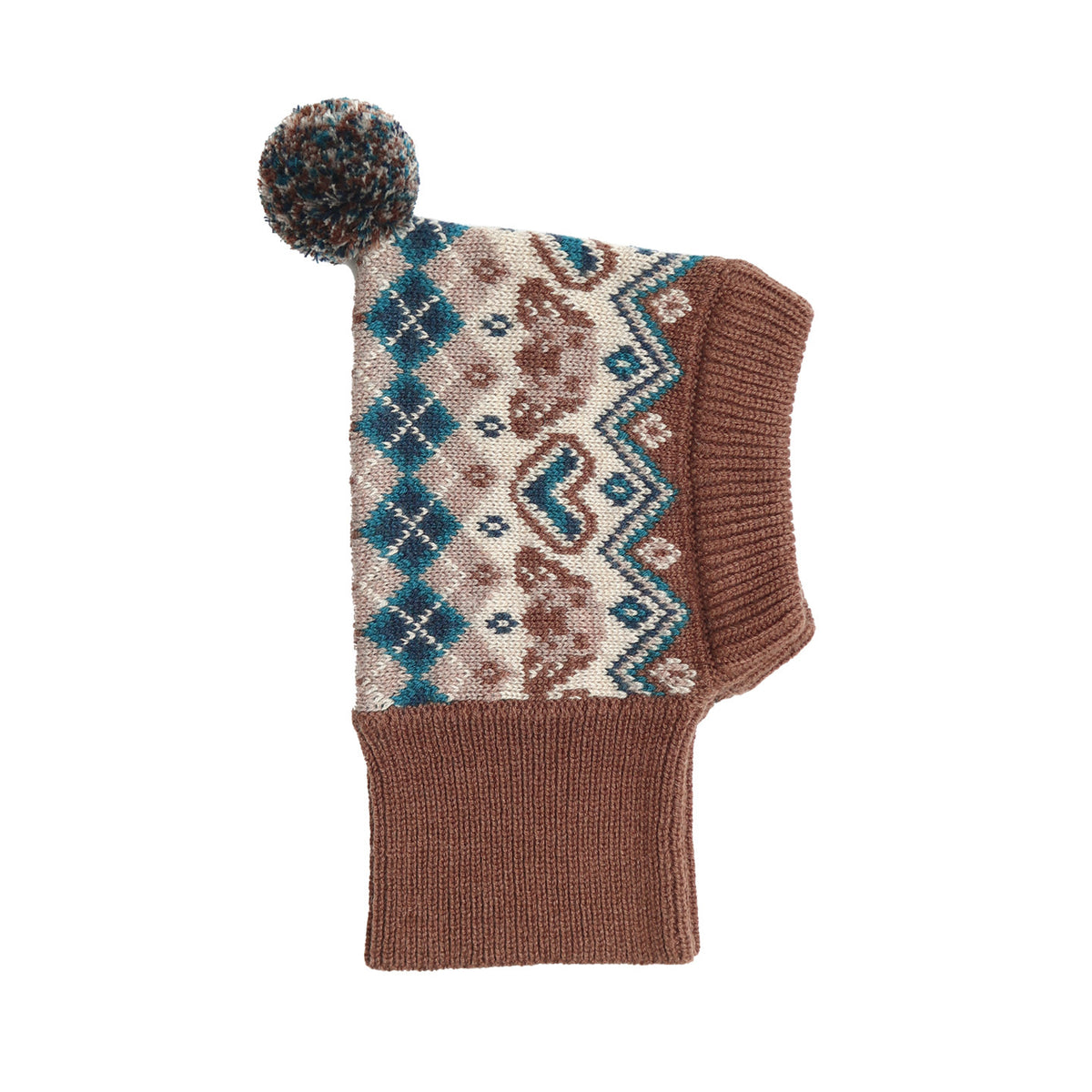 Fair Isle Pom Pom Hat