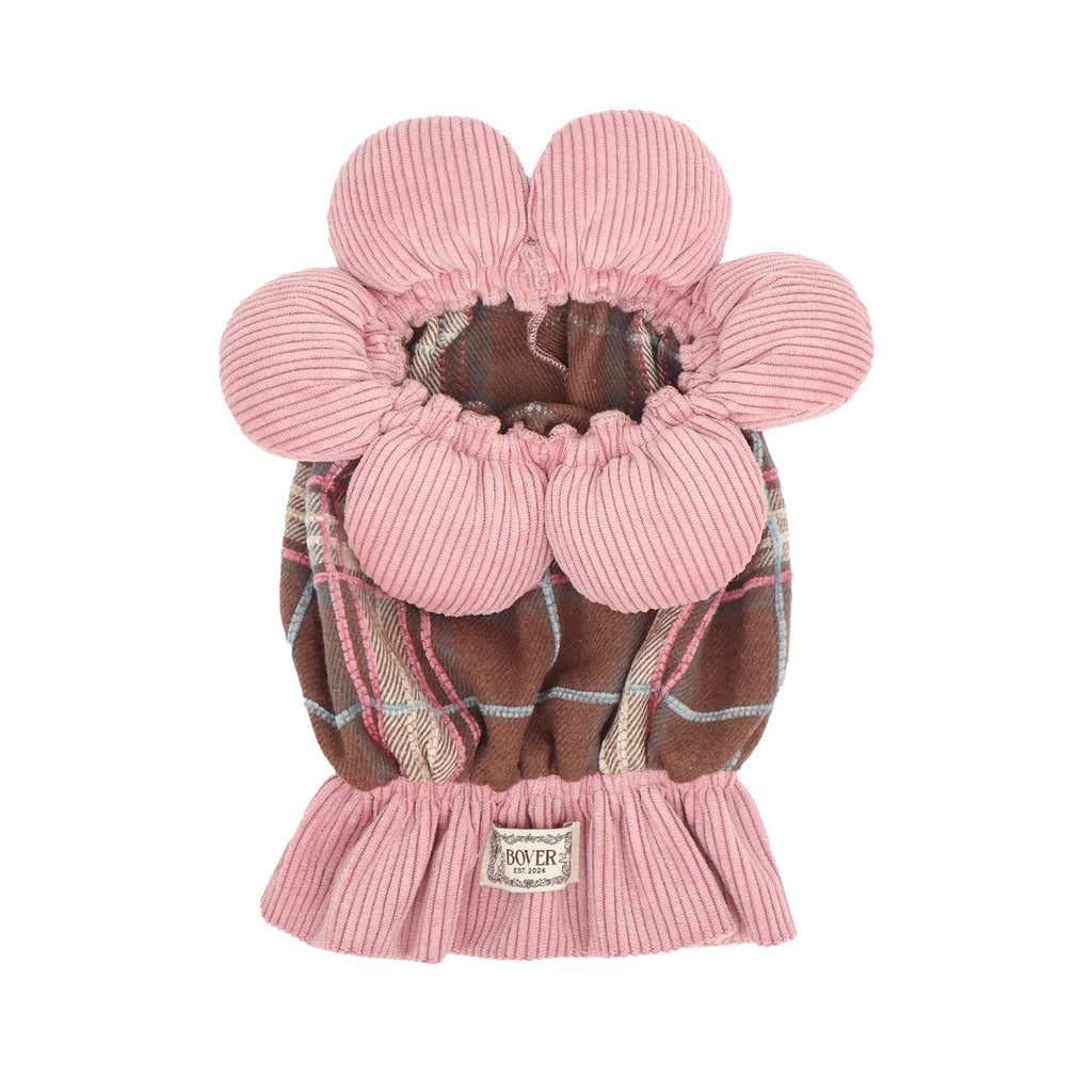 BOVER Double Bow Dog Snood sun flower